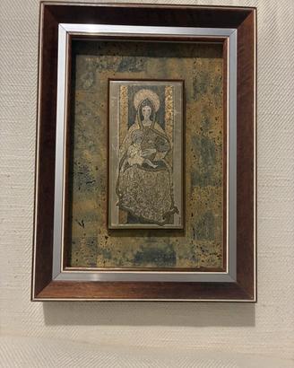 Madonna col Bambino -Firmato Attilio Melo- Argento
