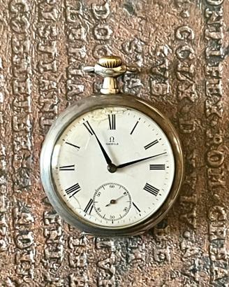 Orologio Da Tasca Omega Argento Grand Prix Paris