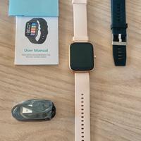 Smart Watch - Oro/Beige + Nero