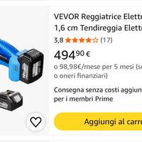 REGGIATRICE ELETTRICA AUTOMATICA VEVOR
