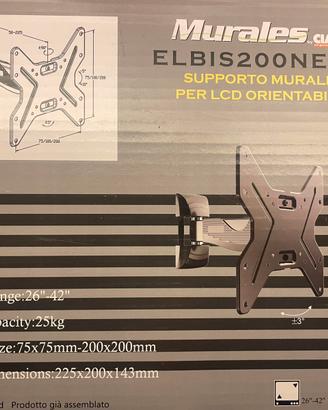 Porta TV da parete VESA 200x200