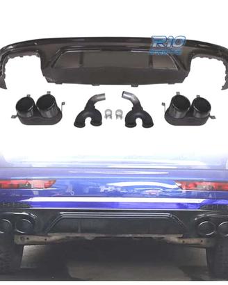DIFUSORE AUDI Q5 S LINE 18-20 LOOK SQ5 + TERMINALI