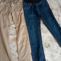 N. 2 paia jeans premaman