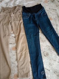 N. 2 paia jeans premaman