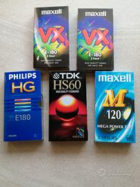 Lotto VHS Vergini Sigillate (NOS) - TDK, Maxell, P