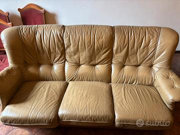 Divano in pelle vintage