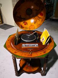 Giradischi mappamondo vintage anni 60