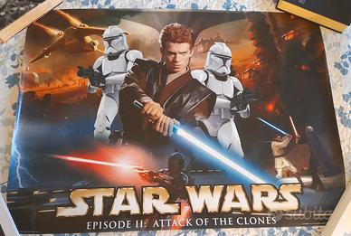 Star Wars POSTER Episodio II Anakin e Cloni