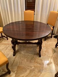 Tavolo fine ‘800 in noce