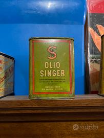 Scatola olio singer vintage