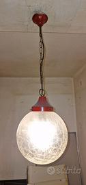 lampadario a sospensione in vetro
