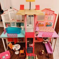 Barbie varie+ casa Malibu+armadio e altri set