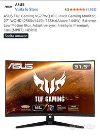 Monitor Gaming Asus 27 pollici