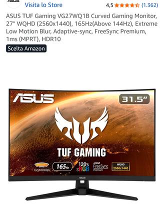 Monitor Gaming Asus 27 pollici