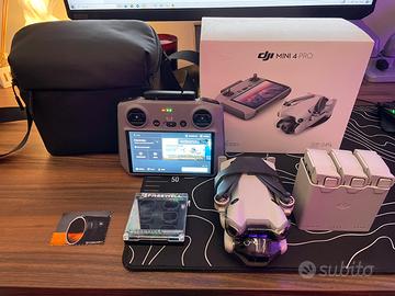 DJI Mini 4 Pro FMC + RC2 + 4 Batterie + Filtri ND