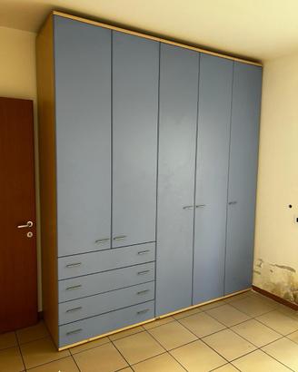 Armadio 5 ante azzurro