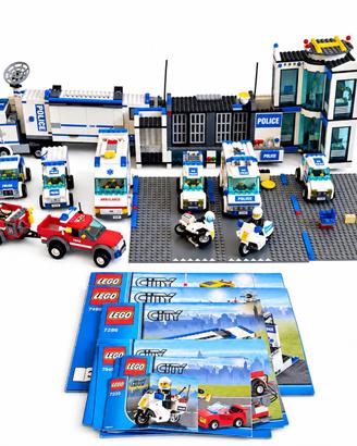 LEGO City Polizia Vintage Lotto + Istruzioni