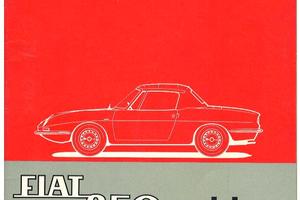 LIBRETTO USO E MANUTENZIONE FIAT 850 SPIDER 1965