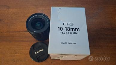 Canon EFS 10 - 18 F/4.5 - 5.6 IS STM