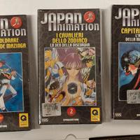 3 VHS Japan Animation - Goldrake, Harlock, Zodiaco