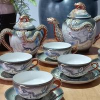 Servizio tè giapponese antico Dragon ware