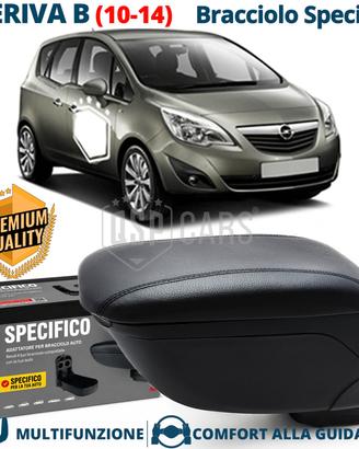 Bracciolo Per Opel Meriva B SPECIFICO in PELLE-PU