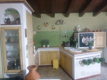 Cucina finta muratura