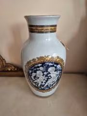 Vaso in ceramica con angeli + posacenere
