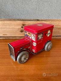Contenitore latta camioncino vintage Silver Crane