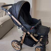 PASSEGGINO/ CARROZZINA TRIO MOMMY BABYACTIVE GOLD&
