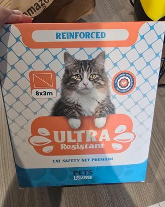 Rete per Gatti Balcone Rinforzata in Acciaio (8x3 