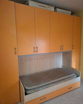 Cameretta Armadio con doppio letto + scrivania