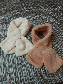 Sciarpe/scaldacollo con perline in ecopellicia