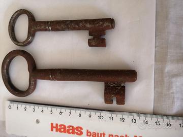Coppia Chiave  in ferro gr.213 vintage