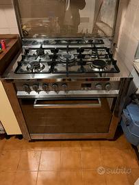 Cucina Hotpoint Ariston CP97SEA/HAS 90x60 Inox Dis