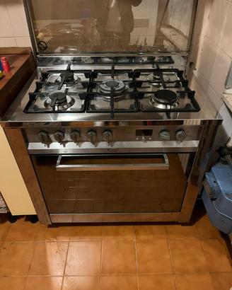 Cucina Hotpoint Ariston CP97SEA/HAS 90x60 Inox Dis