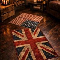 Tappeti stile vintage bandiera uk & usa