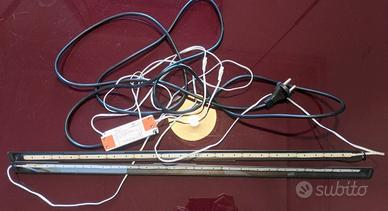 Due barre led bianco 60 cm