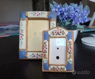 Set 2 cornici portafoto vintage 