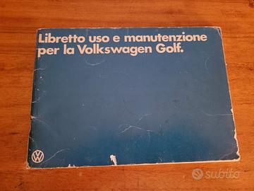 libretto uso e manutenzione golf 1980
