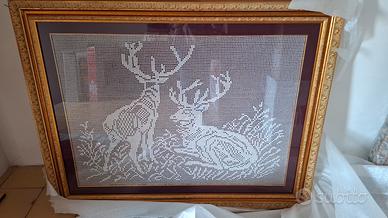 quadro con cornice in legno 