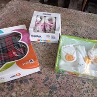 Scarpine  guantini e cuffietta e vestitino