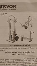 Carrello portatutto Vevor 3 in 1