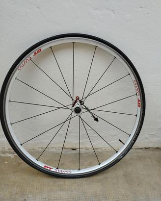ruota anteriore DT SWISS per tubolare + sgancio ra