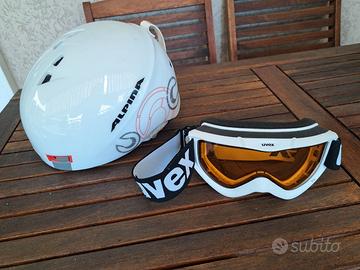 Casco e maschera da sci