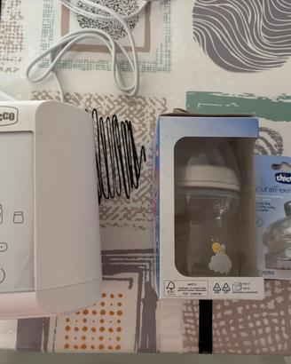 Chicco: Scaldabiberon Auto+ biberon+tettarelle