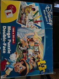 Mega puzzle double Pinocchio Fatina Disney origina