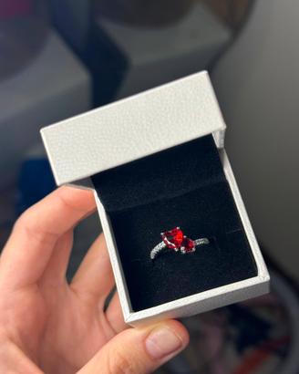 Anello Pandora con Doppi Cuori