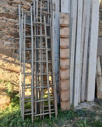 scale antiche in castagno