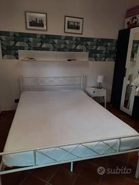 Letto completo struttura +materasso 140×200